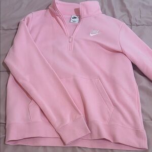 Nike Light Pink Quarter-Zip Pullover